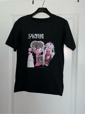 Custom Nicki Minaj Pink Friday 2 Black Graphic Tee-Size S